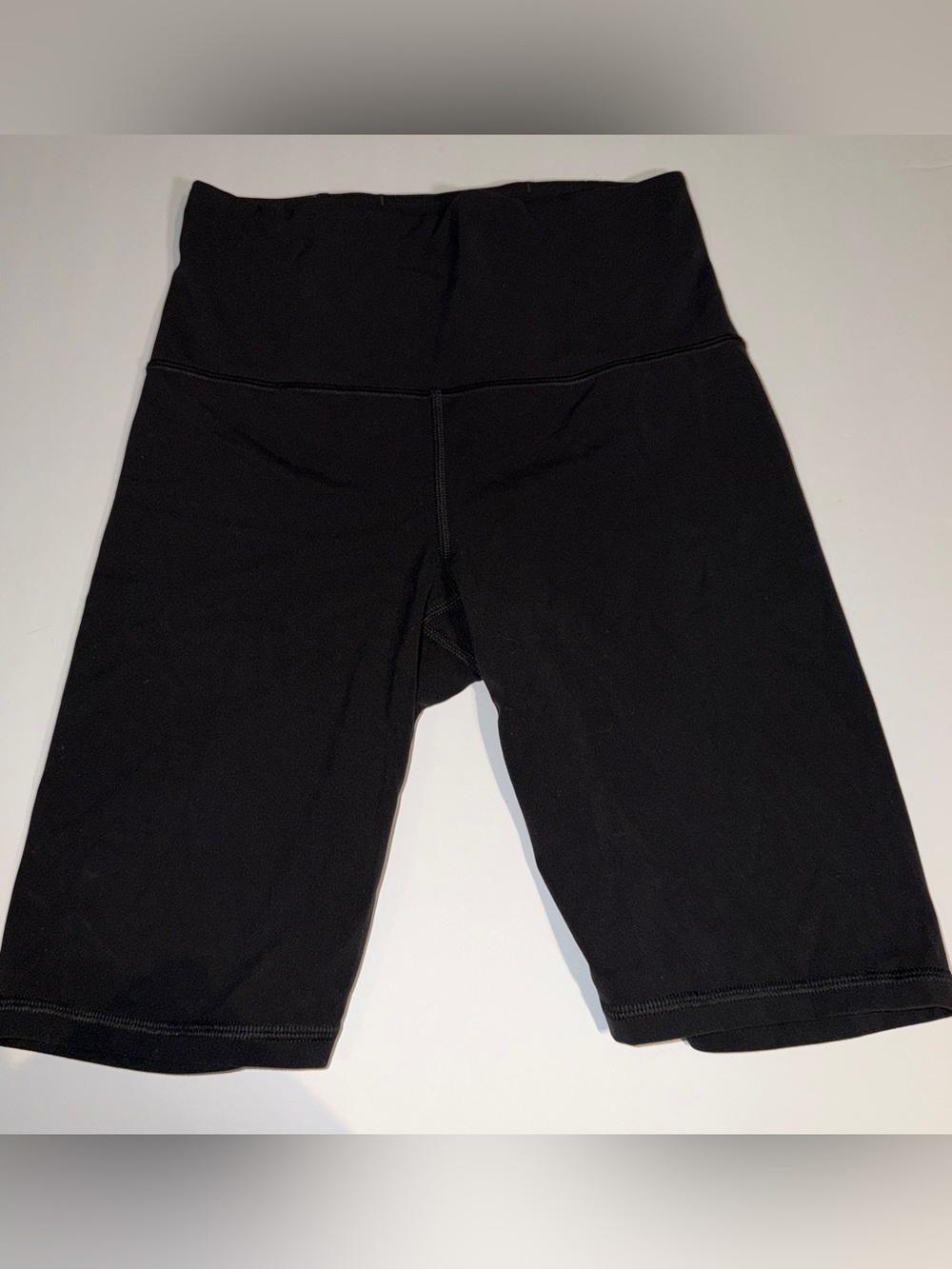 Athleta 8” High-Waist Black Bike Shorts